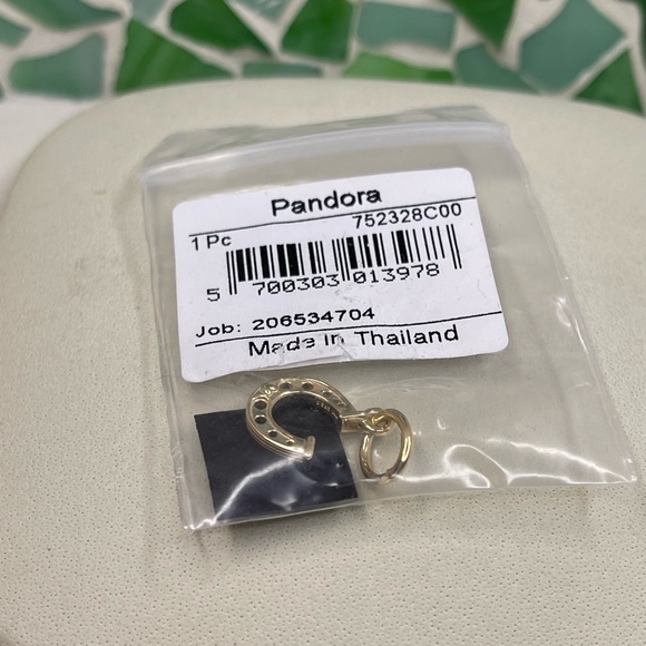 New Pandora 14k Gold Horseshoe Charm PRICE FIRM - Picture 5 of 7